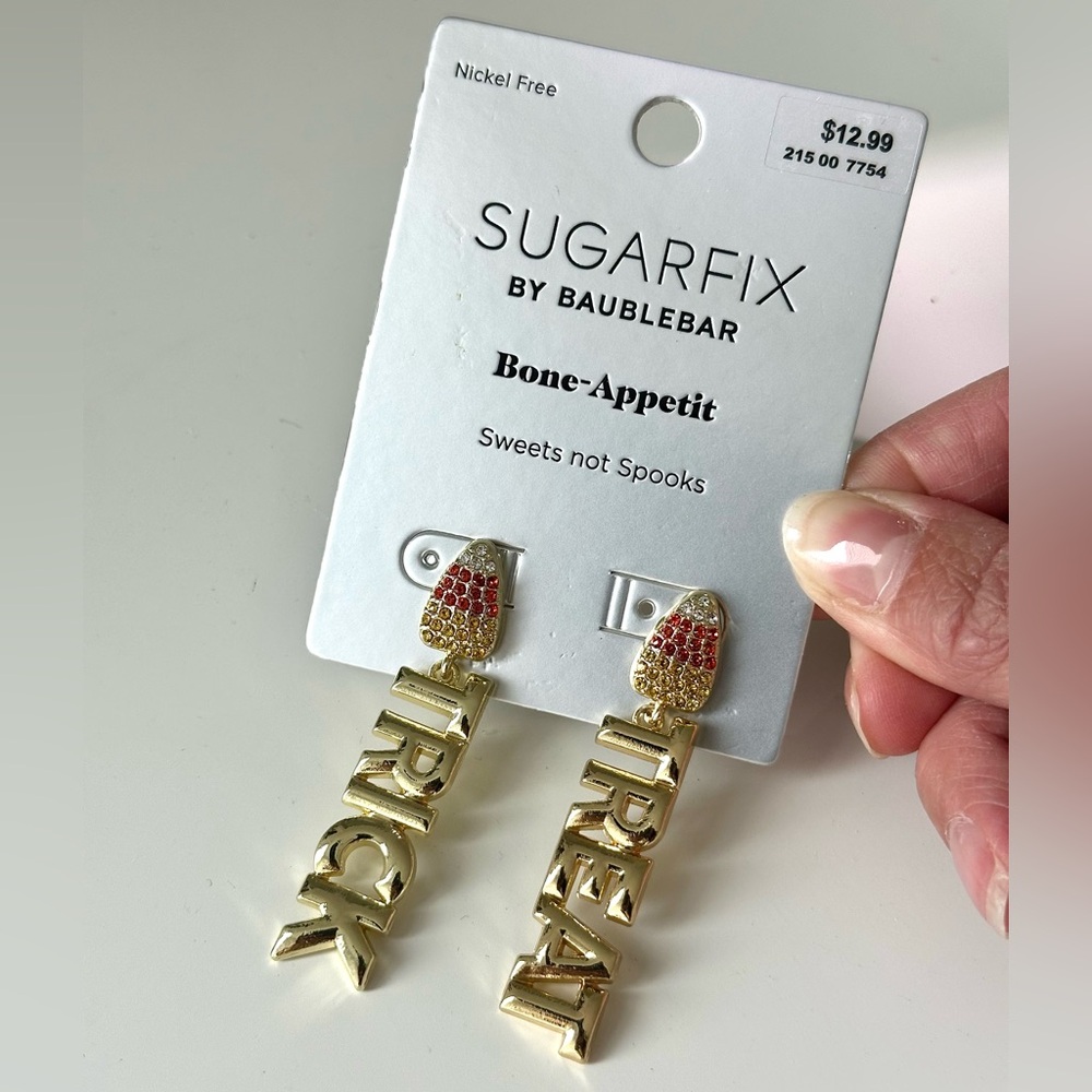 SUGARFIX x Baublebar “Bone Appetit” Earrings, new